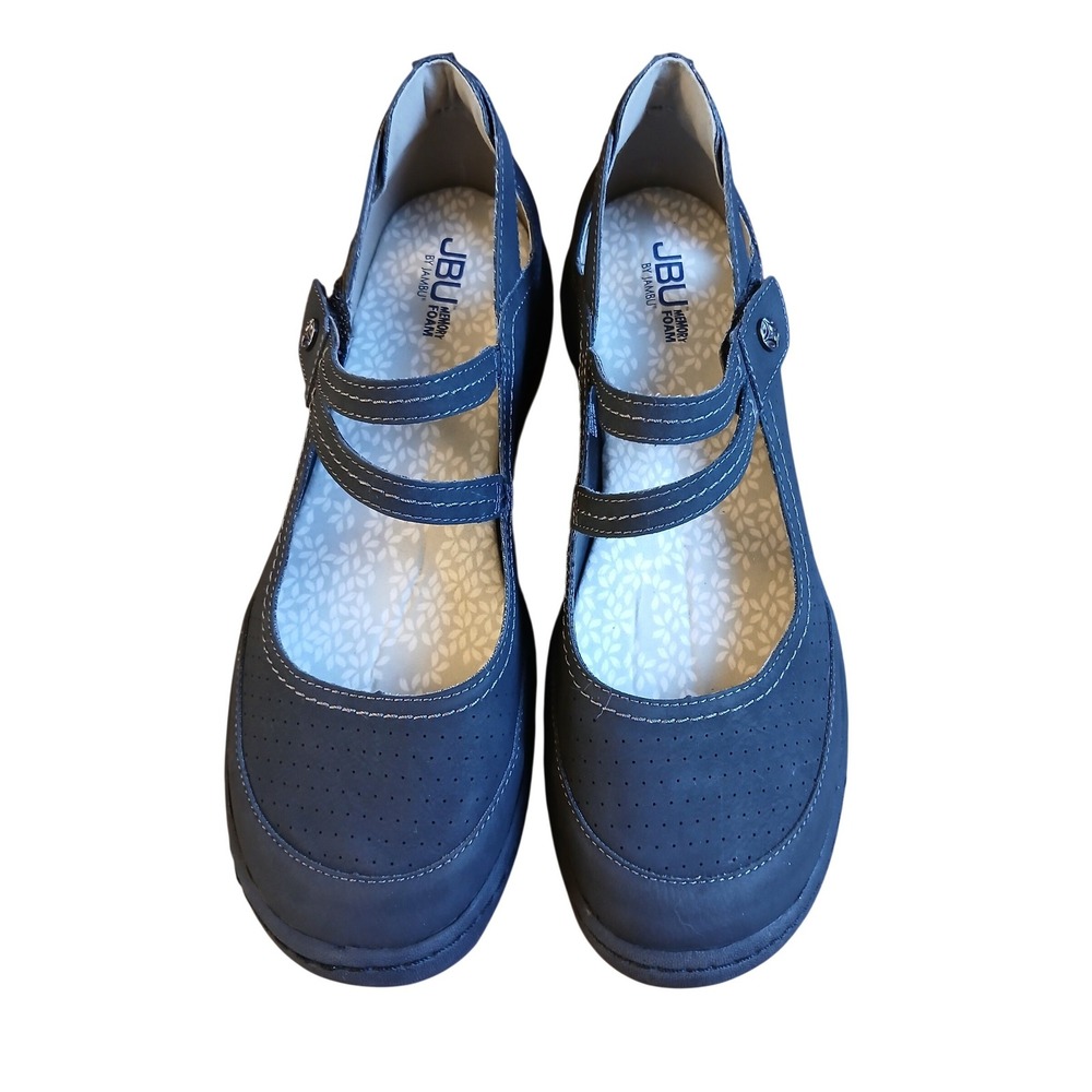 JBU by Jambu Fawn Mary Jane Flats Grey Memory Foam Shoes B3FAW01 Mens 12M